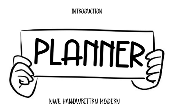 Planner Font